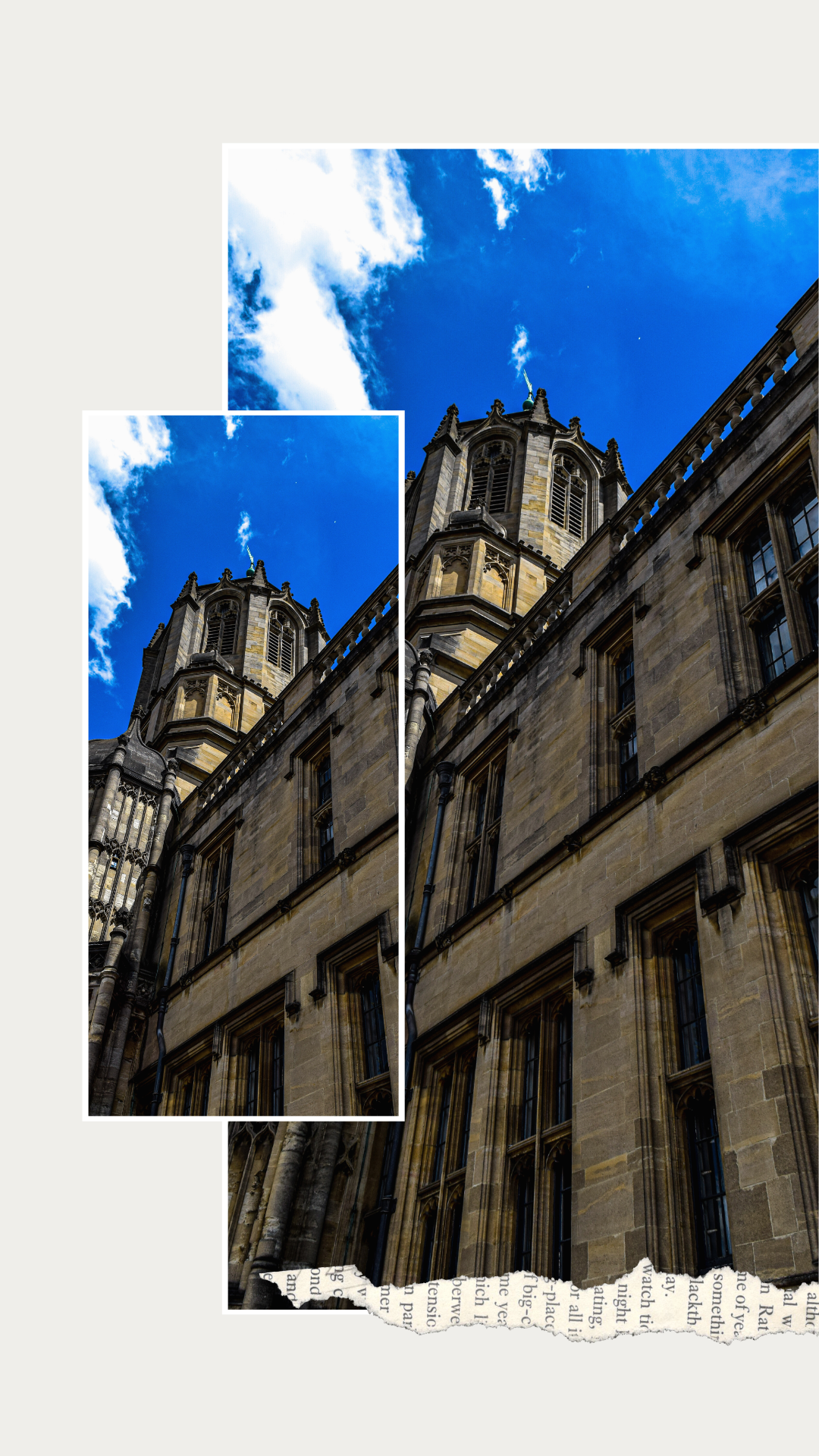 Oxford postcards key buildings view